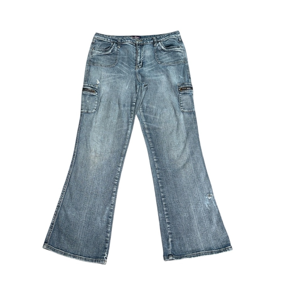 LA Blues Cargo Jeans Stretch Wide leg 14